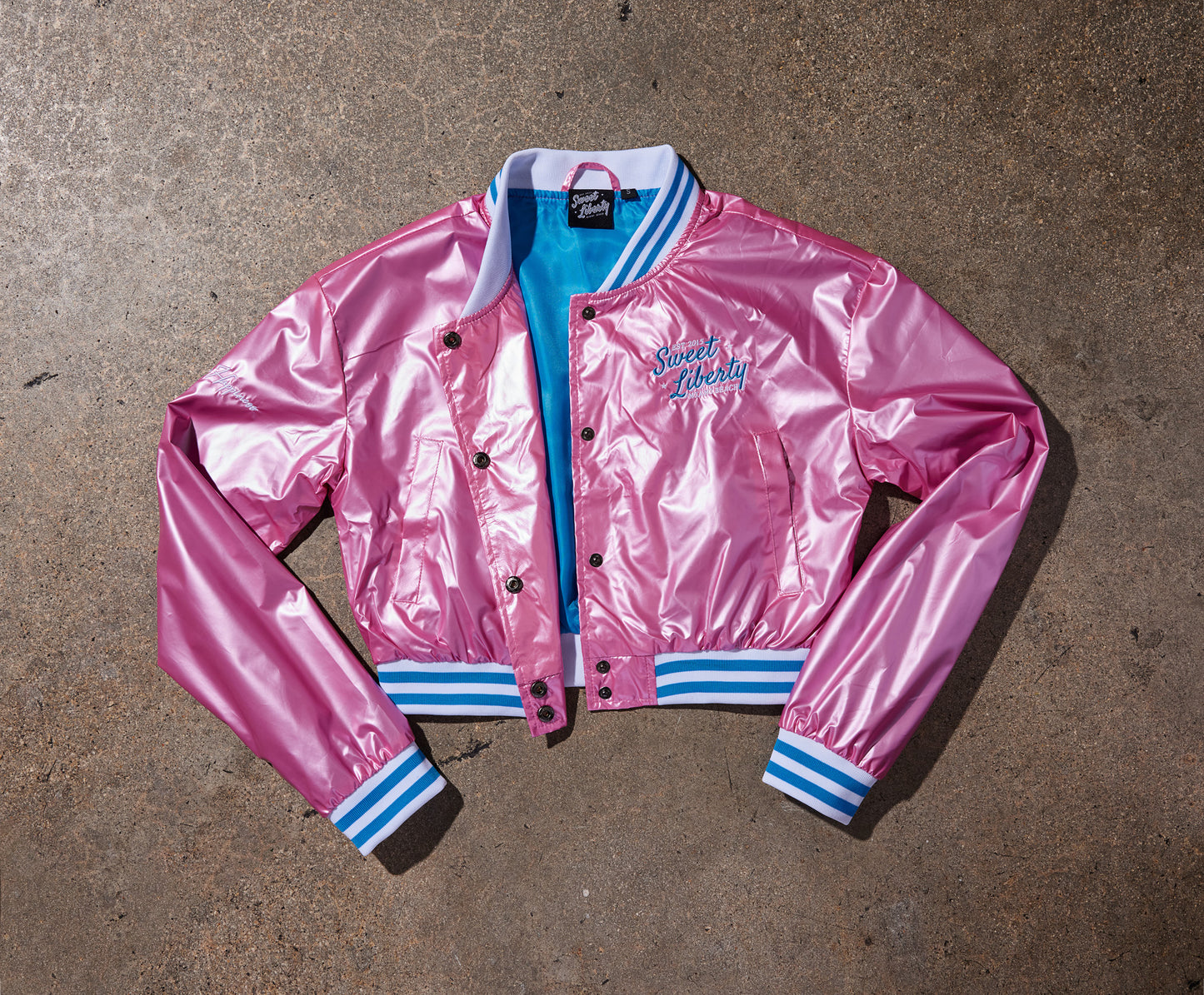 Crop Women's Bomber Jacket - MIAMI IS THE SHIT BRO
